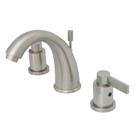 Kingston Brass KB8988NDL 8" Widespread Bathroom Faucet, Brushed Nickel KB8988NDL